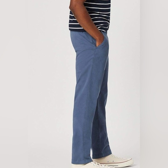 Mavi Edward Slim Straight Leg Chino Pants Vintage Indigo Sateen Twill 36 x 34 - Picture 2 of 8